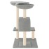 Rascador para gatos con postes gris claro 82