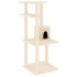 Rascador para gatos con postes de sisal color crema 123