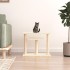 Postes rascadores para gatos con plataformas color crema