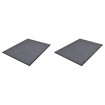 Felpudos de PVC 2 unidades gris 90x60 cm
