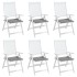 Cojines de silla de jardín 6 uds tela Oxford gris 50x50x3