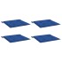 Cojines de silla de jardín 4 uds tela Oxford azul 50x50x3