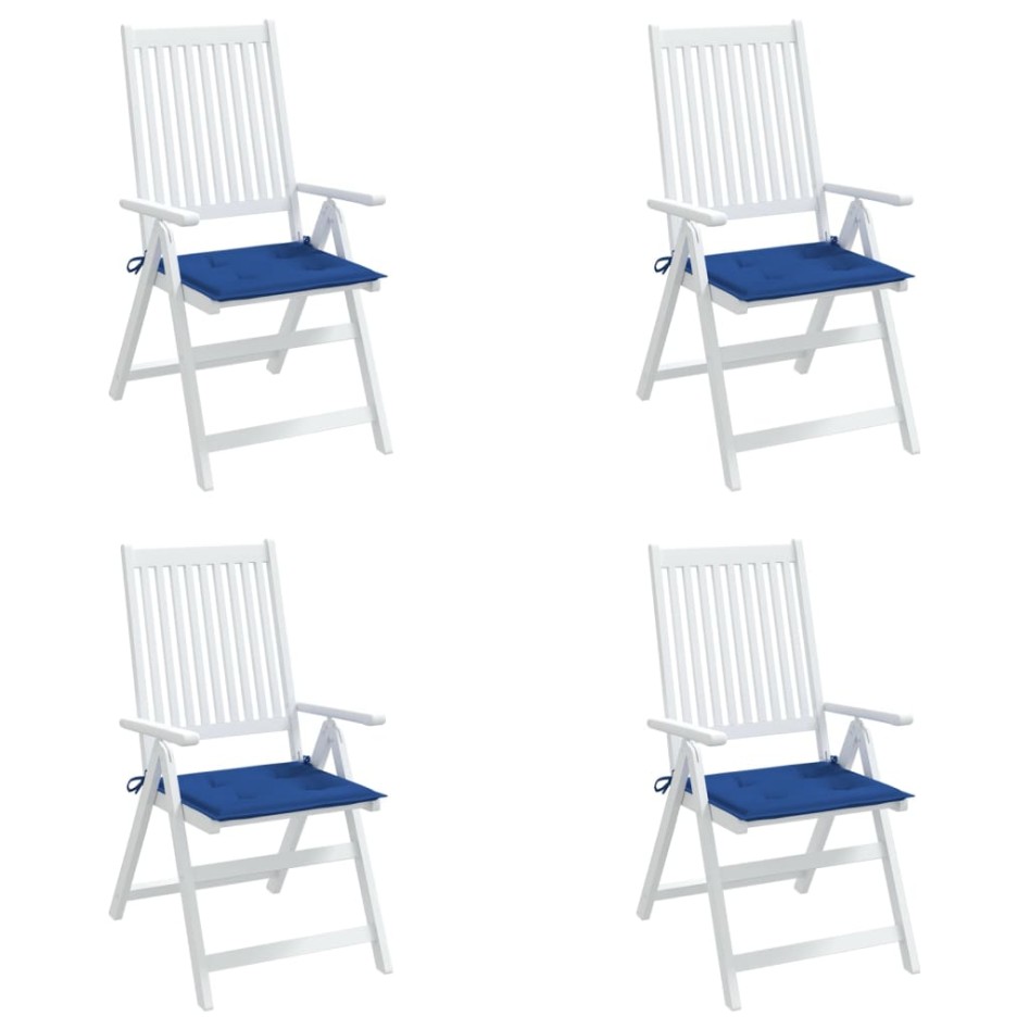 Cojines de silla de jardín 4 uds tela Oxford azul 50x50x3