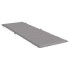 Cojín de tumbona de tela Oxford gris 186x58x3