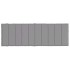 Cojín de tumbona de tela Oxford gris 186x58x3