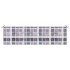 Cojín de banco de jardín tela Oxford a cuadros gris 180x50x3