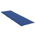 Cojín de tumbona de tela Oxford azul 200x70x3