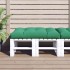 Cojín de asiento de jardín de tela verde 120x80x12