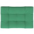 Cojín de asiento de jardín de tela verde 120x80x12