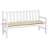 Cojín de banco de jardín tela Oxford beige 150x50x7