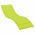 Cojín de tumbona de tela Oxford verde claro 200x50x3