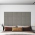 Paneles de pared 12 uds terciopelo gris claro 30x30 cm 1,08