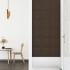Paneles de pared 12 uds cuero sintético marrón 30x30 cm 1,08