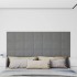 Paneles de pared 12 uds cuero sintético gris 30x30 cm 1,08