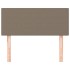 Cabecero de tela gris taupe 90x5x78/88