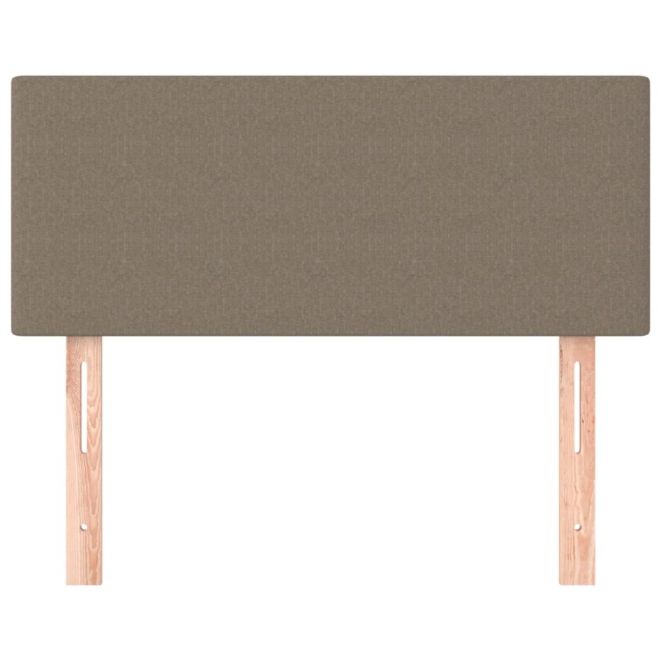 Cabecero de tela gris taupe 90x5x78/88