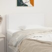 Cabecero de cuero sintético blanco 90x5x78/88 cm