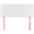 Cabecero de cuero sintético blanco 90x5x78/88
