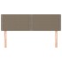 Cabeceros 2 unidades tela gris taupe 72x5x78/88