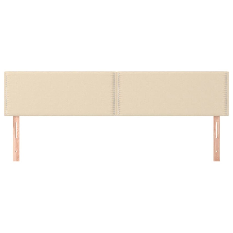 Cabeceros 2 unidades de tela color crema 100x5x78/88