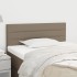 Cabecero de tela gris taupe 90x5x78/88