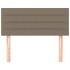 Cabecero de tela gris taupe 90x5x78/88
