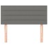 Cabecero de tela gris oscuro 90x5x78/88