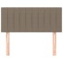 Cabecero de tela gris taupe 90x5x78/88