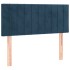 Cabecero de terciopelo azul oscuro 90x5x78/88