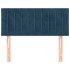 Cabecero de terciopelo azul oscuro 90x5x78/88
