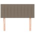 Cabecero de tela gris taupe 100x5x78/88