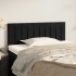 Cabecero de terciopelo negro 90x5x78/88