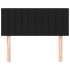 Cabecero de tela negro 100x5x78/88