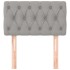 Cabecero de tela gris claro 80x7x78/88