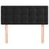 Cabecero de terciopelo negro 80x5x78/88
