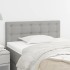 Cabecero de tela gris claro 80x5x78/88
