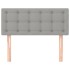 Cabecero de tela gris claro 80x5x78/88