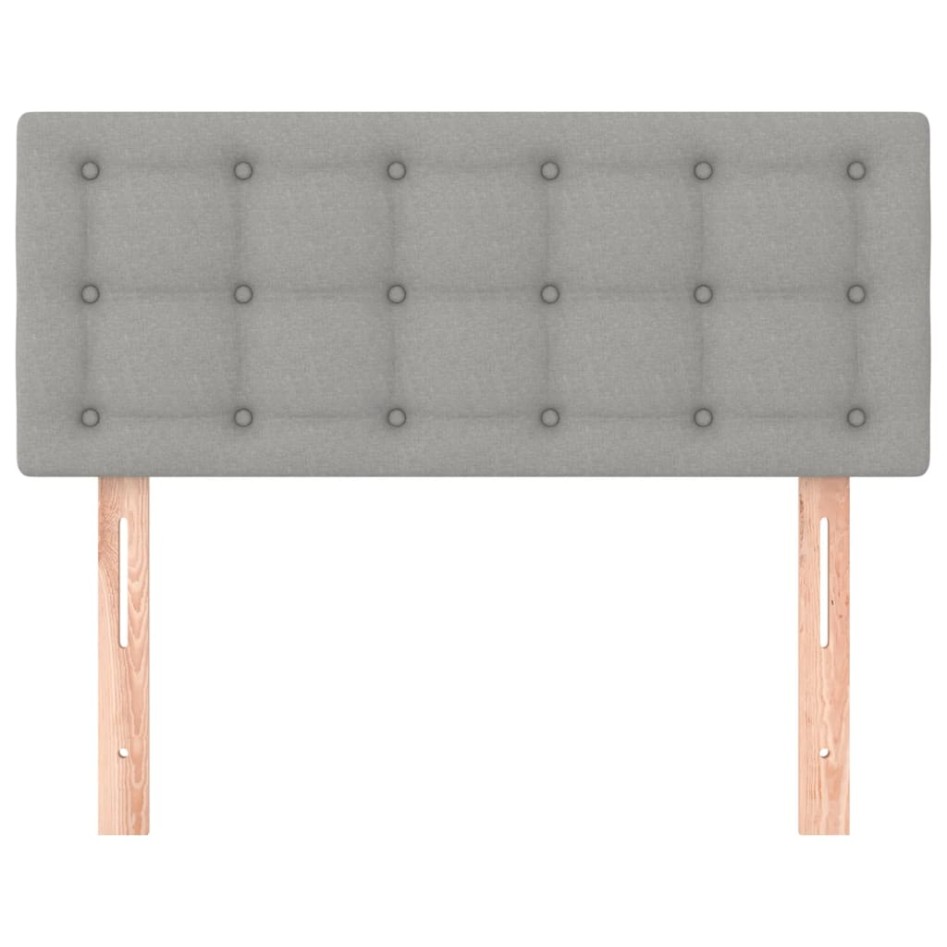 Cabecero de tela gris claro 80x5x78/88