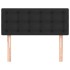 Cabecero de cuero sintético negro 100x5x78/88