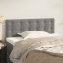 Cabecero de terciopelo gris claro 100x5x78/88