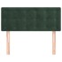 Cabecero de terciopelo verde oscuro 90x5x78/88