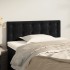 Cabecero de terciopelo negro 100x5x78/88