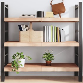 Estante de pared madera maciza roble sin tratar 120x50x(2-6)