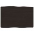 Tablero mesa madera tratada borde vivo marrón 60x40x(2-4)