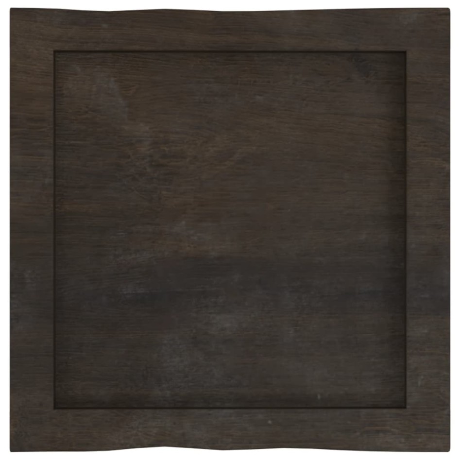 Tablero mesa madera tratada borde vivo marrón 40x40x(2-6)