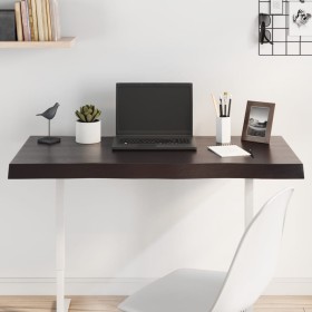 Tablero mesa madera tratada borde vivo marrón 100x40x(2-6)