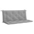 Cojín de banco de jardín tela Oxford gris 120x(50+50)x7