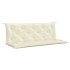 Cojín de banco jardín tela Oxford blanco crema 150x(50+50)x7