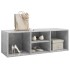 Banco zapatero de contrachapada gris hormigón 105x35x35