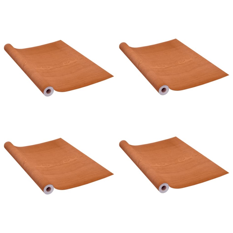 Láminas autoadhesivas muebles 2 uds PVC roble claro 500x90